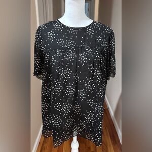 Daniel Rainn Black and White Blouse Size L BNWT
